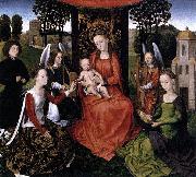 Hans Memling The Mystic Marriage of St Catherine oil painting
